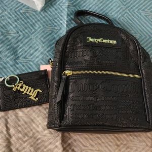 🆕 Juicy Couture backpack with keychain and card wallet